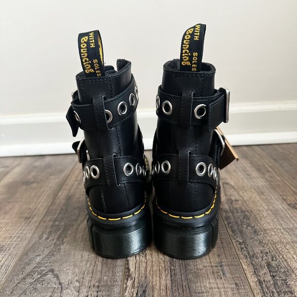 Dr. Martens Quad Neoteric Audrick Hardware Boots Leather Platform Nappa Lux US 5 - Picture 11 of 16